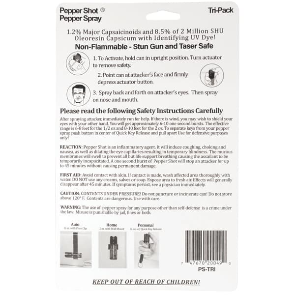 Best Pepper Shot Pepper Spray Multi-Pack **20% Off**